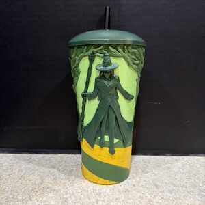 Wicked For Good Elphaba Tumbler Gripper Cup Set AMC Merchandise used
